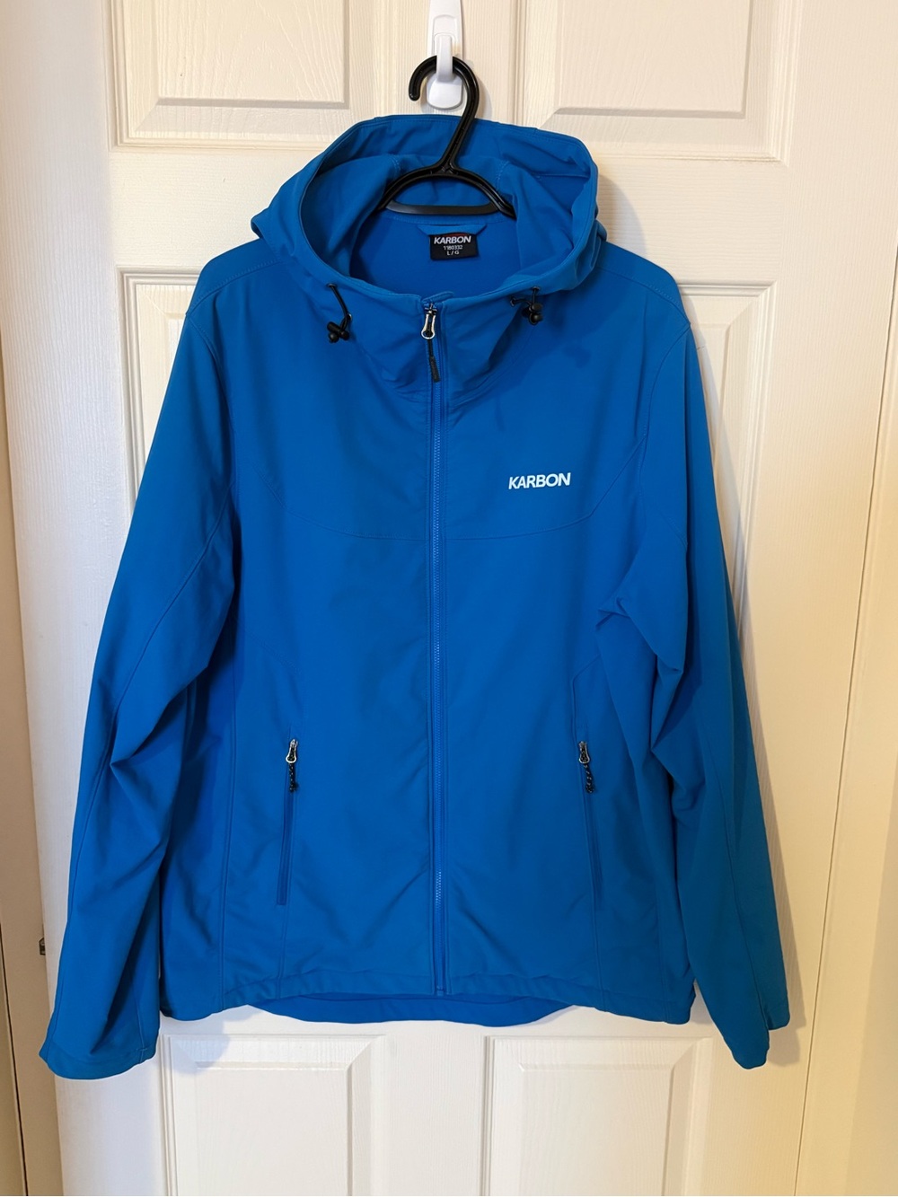 Karbon Men's Blue Hooded Softshell Jacket